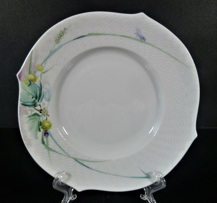 マイセン  Meissen、波の戯れ、浮かし彫り、森の声、モカ、プレート＋カップ＆ソーサーセット