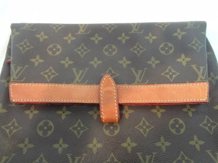 Auth Louis Vuitton Monogram Document case Porch Briefcase Bag LV82