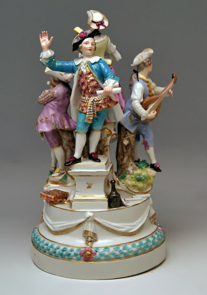 邁森 MEISSEN マイセン FIGUR GRUPPE 4 MUSIKANTEN 4 MUSICIANS J. J. KAENDLER UM 1770