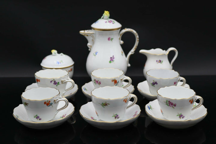 マイセン　モカサービス　スキャッタードフラワー　15点セット