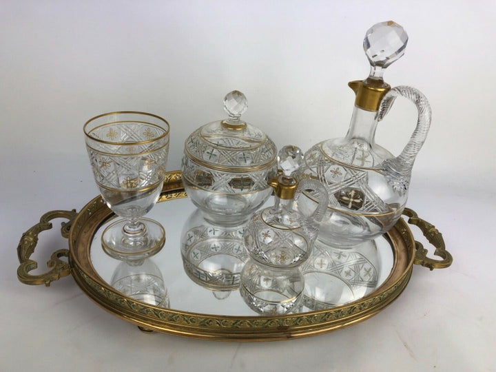 SERVICE A ABSINTHE EN CRISTAL DE BACCARAT