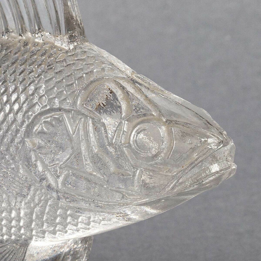 Mascotte Perche René Lalique R.Lalique Car Mascot Hood Hornement Glass Fish