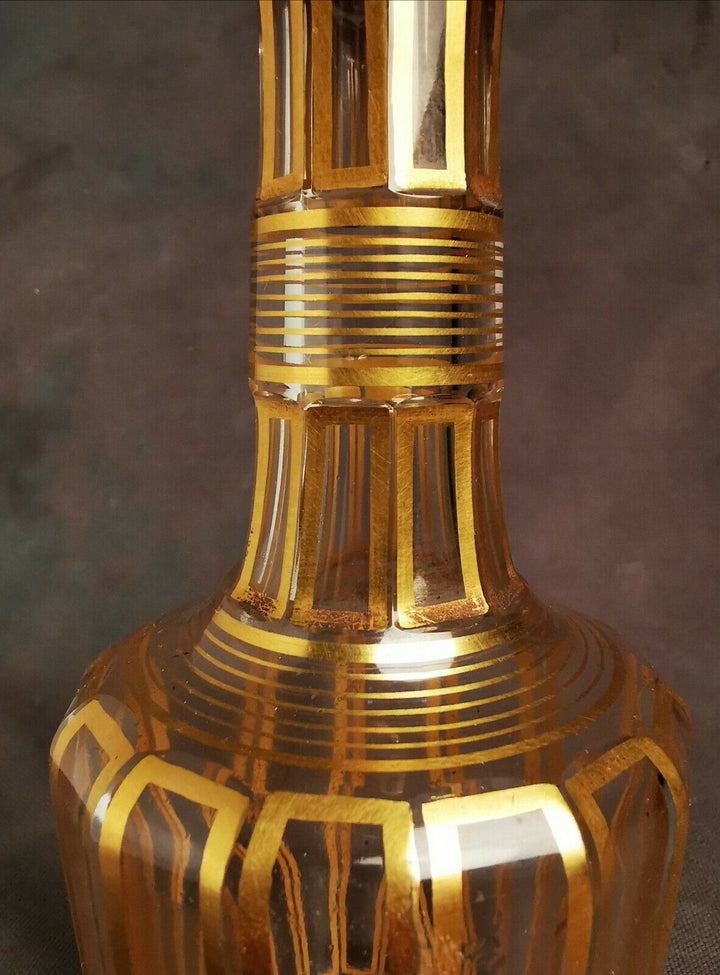 Baccarat French DECANTER CARAFE gold ligueur art de la table