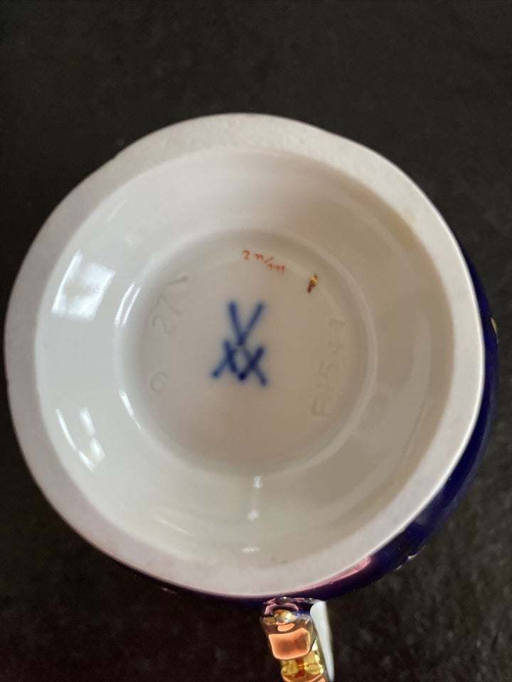 マイセン　モカセット　Bフォーム　2級品