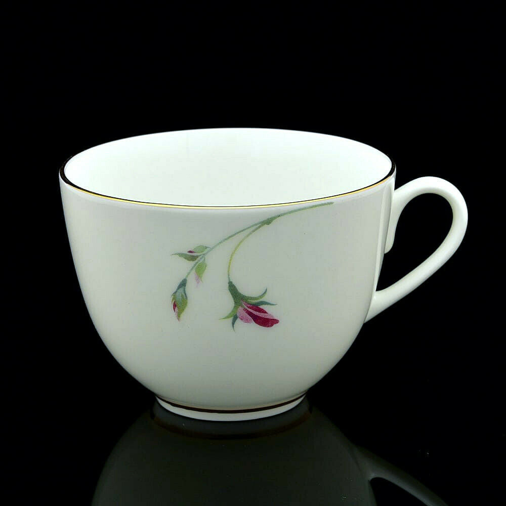Imperial Porcelain Teacup & Saucer, Blooming Pea Floral Pattern, LOMONOSOV, LFZ