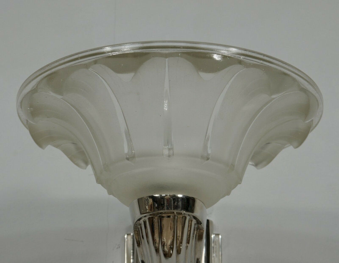 EZAN : a pair of French 1930 Art Deco wall sconces ......... EJG Gauthier France