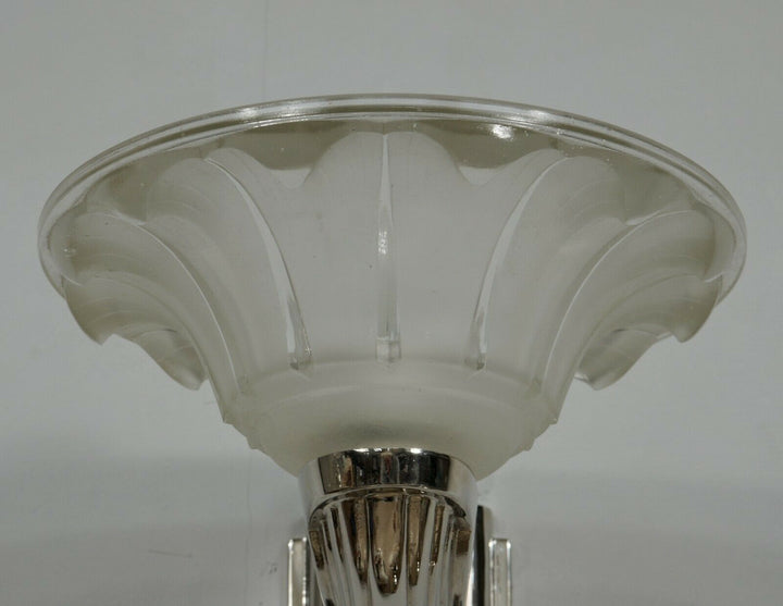 EZAN : a pair of French 1930 Art Deco wall sconces ......... EJG Gauthier France