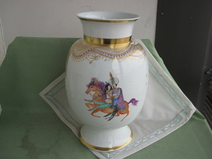 Schöne große Meissen Boden-Vase in Dekor 1001 Nacht