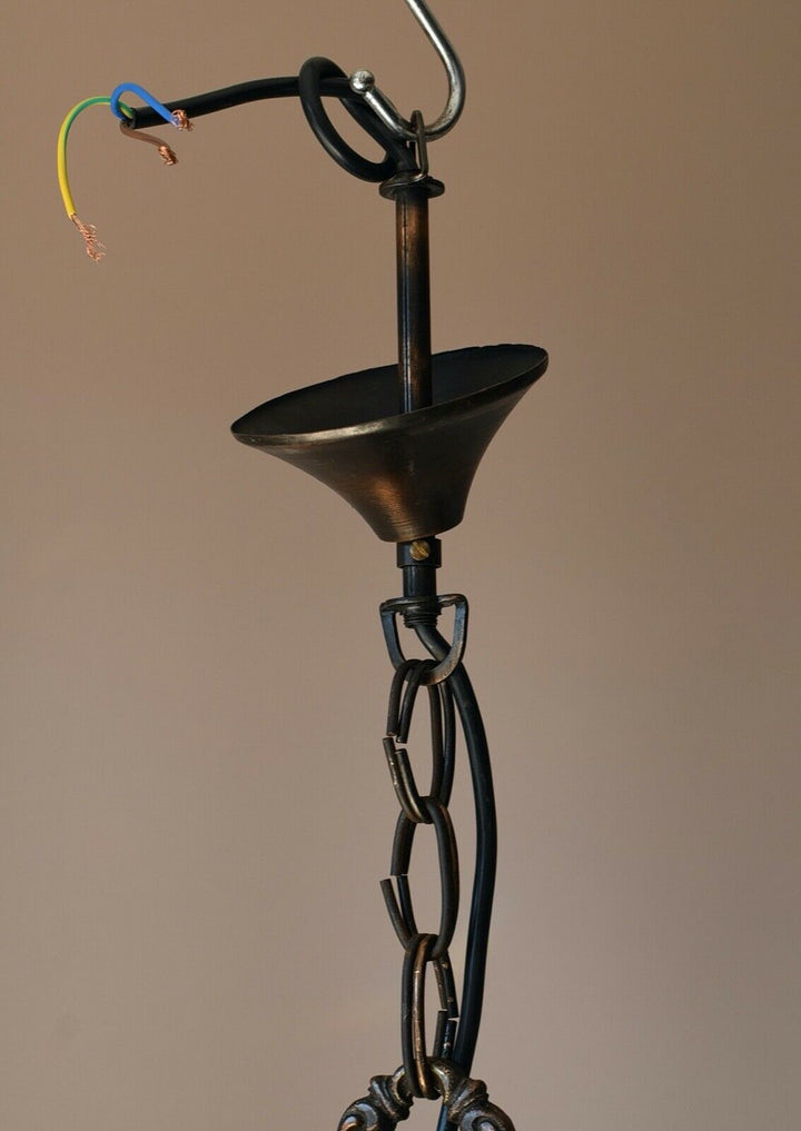 Antique/ Vintage Brass Chandelier, Ceiling lighting Wedding Bridal Pendant Lamp