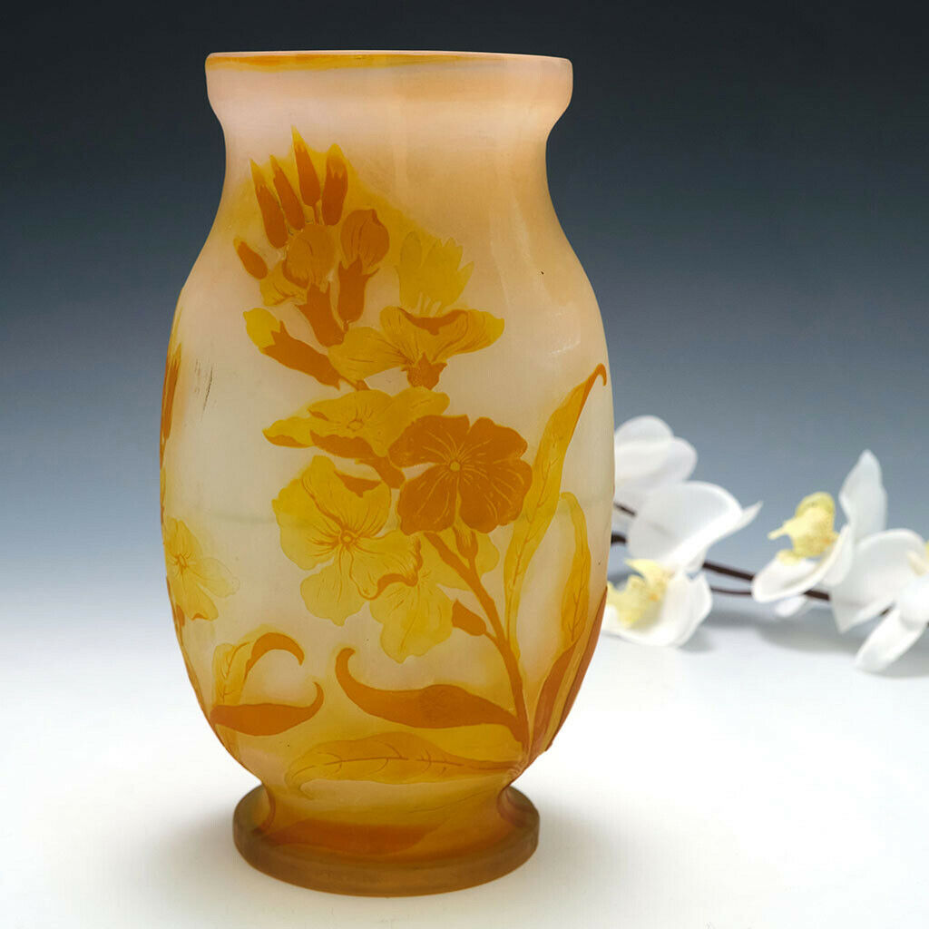 An Emile Galle Cameo Glass Vase c1900