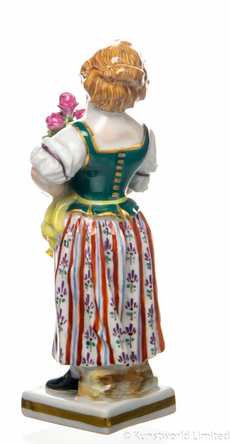マイセン人形　植木鉢を持つ庭師の子供　ヴィクトル・アシエ作 　一級品
