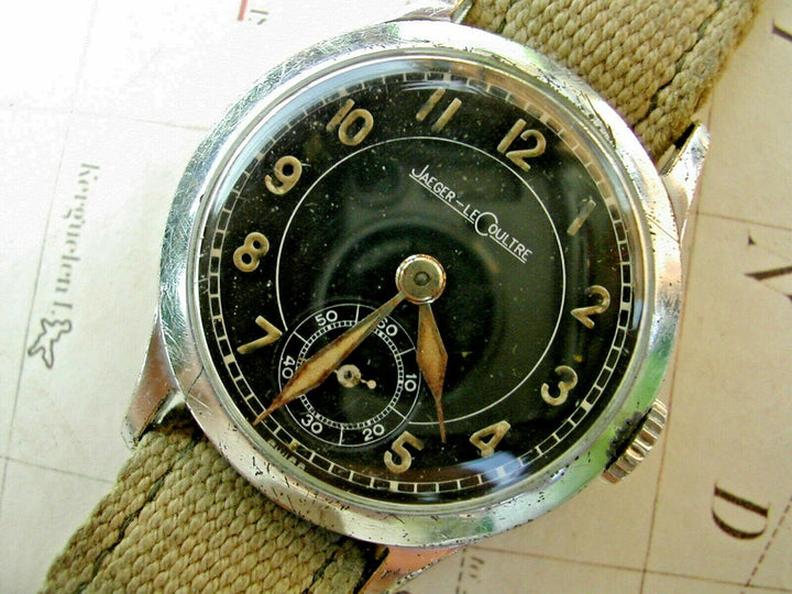 1943年代 ジャガー・ルクルト　メンズ　オリジナルブラックダイアル　オーバーホール済みCAL.469/A