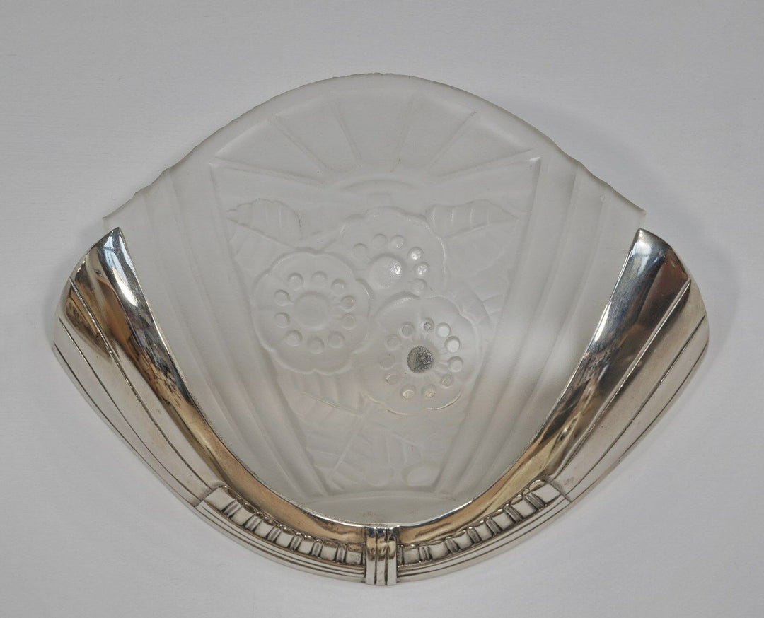 VIARMÉ : PAIR FRENCH ART DECO WALL SCONCES ........ lights 1930 lamp muller era