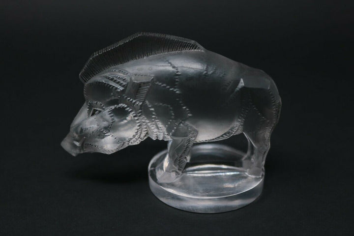 Rene Lalique Clear Glass 'Sanglier' Mascot
