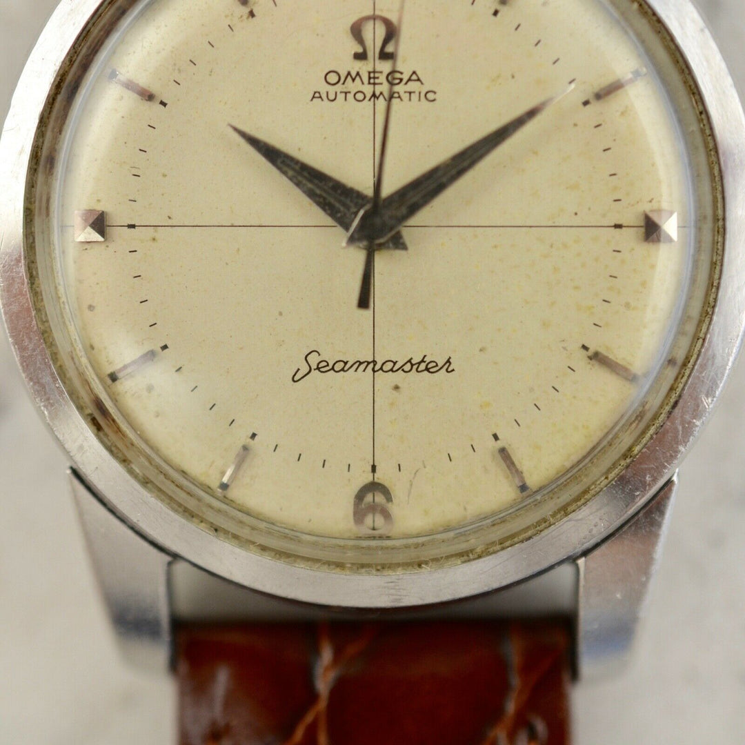 C.1956 ヴィンテージ オメガ シーマスター 自動式 腕時計 型番 2846/2848-18 Cal.500 スチール製