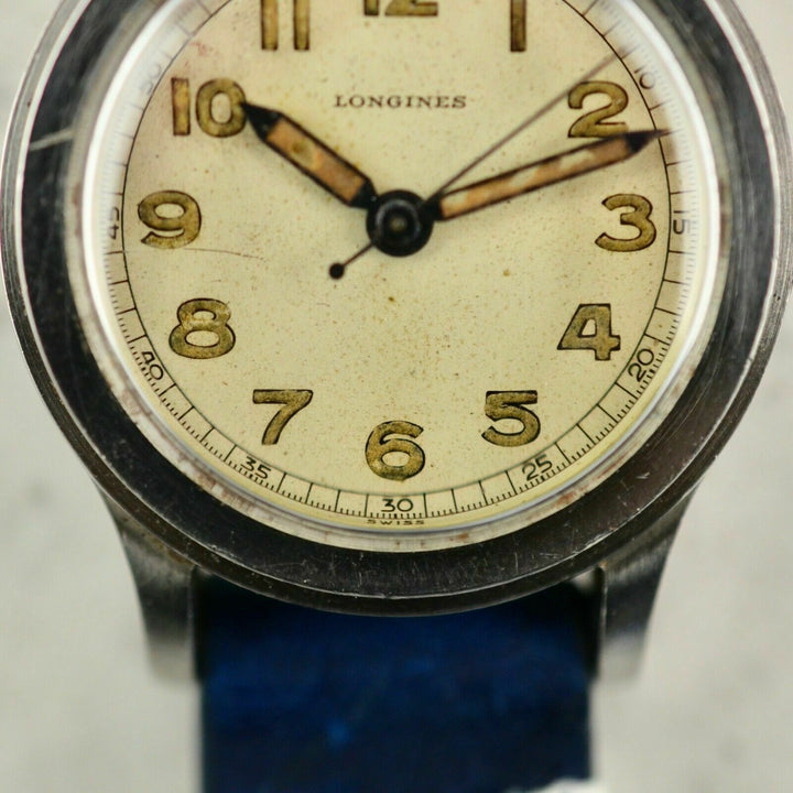 1942年　ヴィンテージ ロンジンWWII ミリタリー　トレタケ　腕時計　cal.120 スチール製