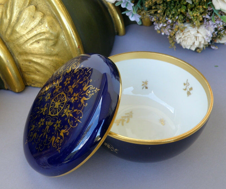 Sevres Splendid Box Blue Cobalt and Gilding Decor