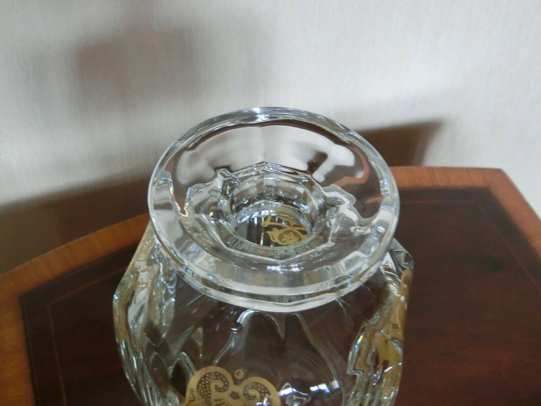 Karaffe Baccarat, France, Harcourt -Empire vergoldet ca. 22 cm