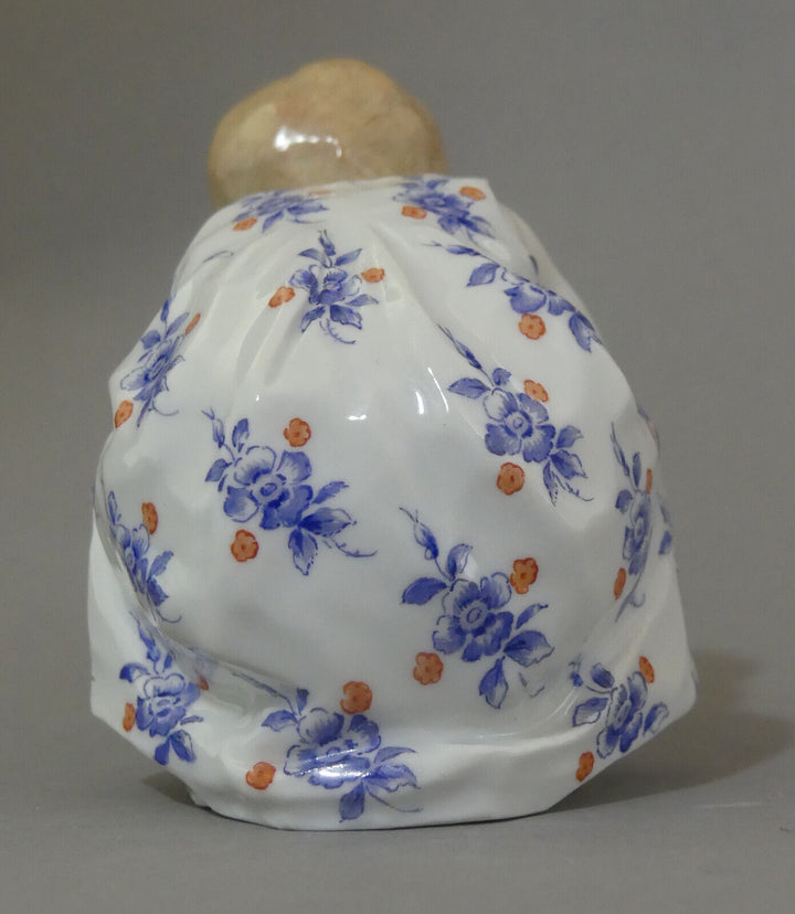 ⚔ Meissen Figur W 117 Hentschelkind Mädchen mit Puppe TOP v.1924 1.Wahl H.11cm