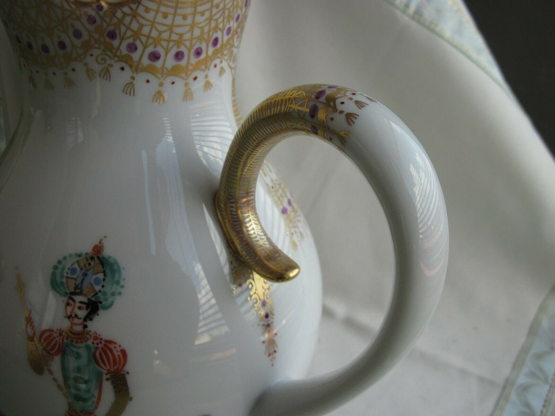 Schöne große Meissen Kaffee-Kanne in Dekor 1001 Nacht