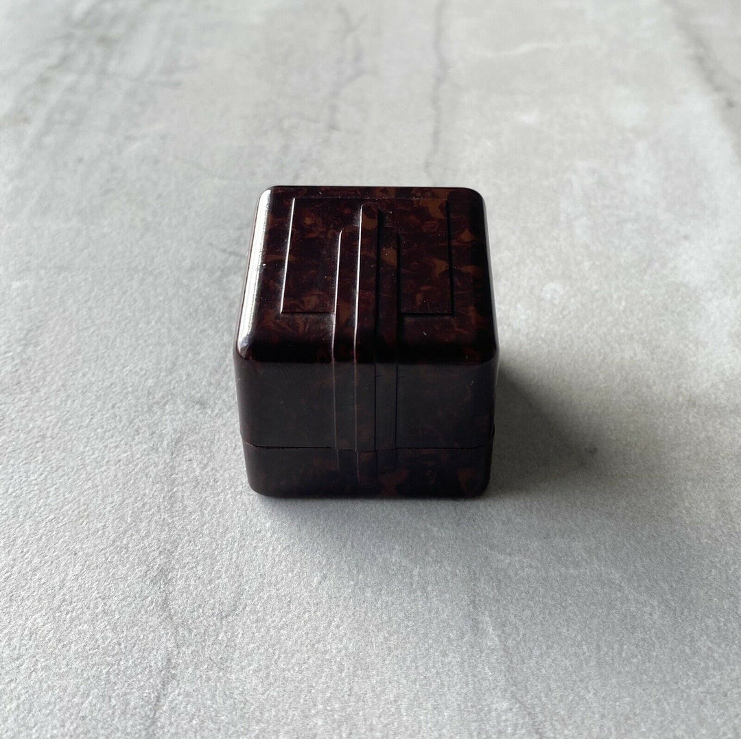 アンティーク（ヴィンテージ）チョコレートアールデコ リングボックス