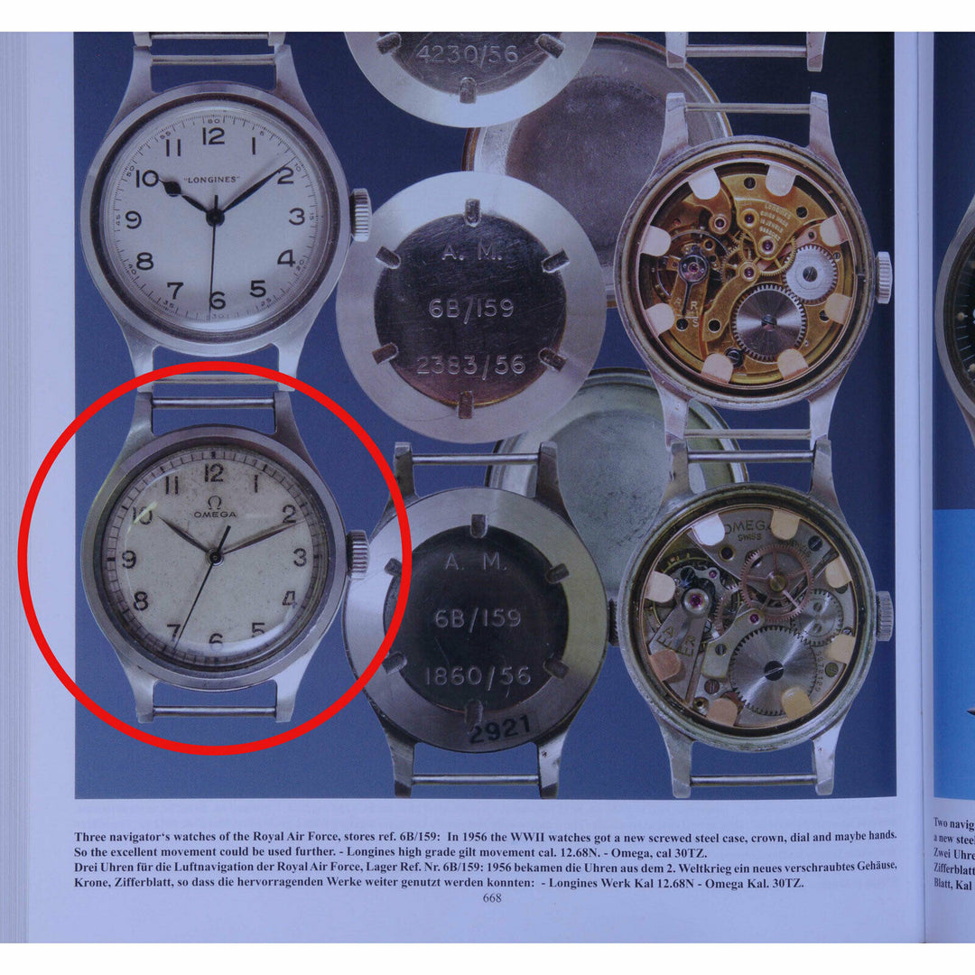 ヴィンテージ　オメガ　イギリス軍　ミリタリーウォッチRAF6B/159 1721 1956年