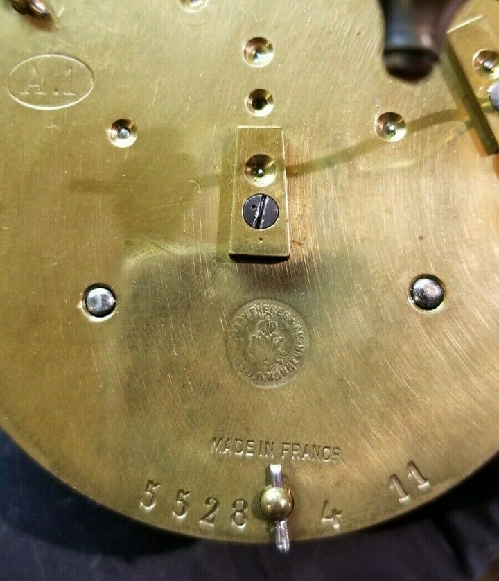 Superb Highly Decorated French Cut Crystal Regulator Clock Baccarat Style Column