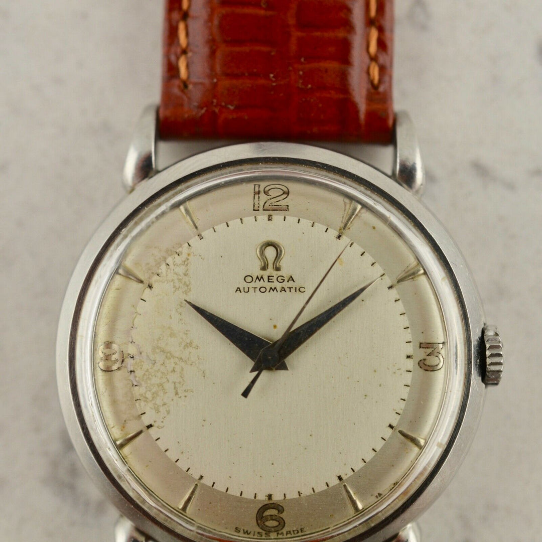 C.1950 ヴィンテージ オメガ 自動式 カラトラバ 腕時計 Cal. Ω 351 型番 2445-1 スチール製