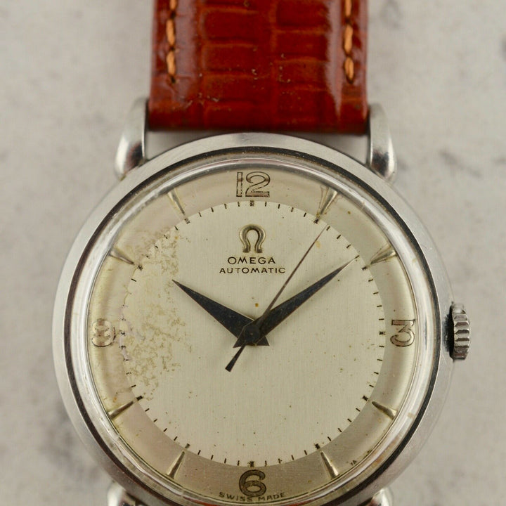 C.1950 ヴィンテージ オメガ 自動式 カラトラバ 腕時計 Cal. Ω 351 型番 2445-1 スチール製