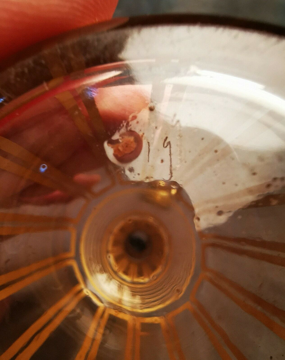 Baccarat French DECANTER CARAFE gold ligueur art de la table