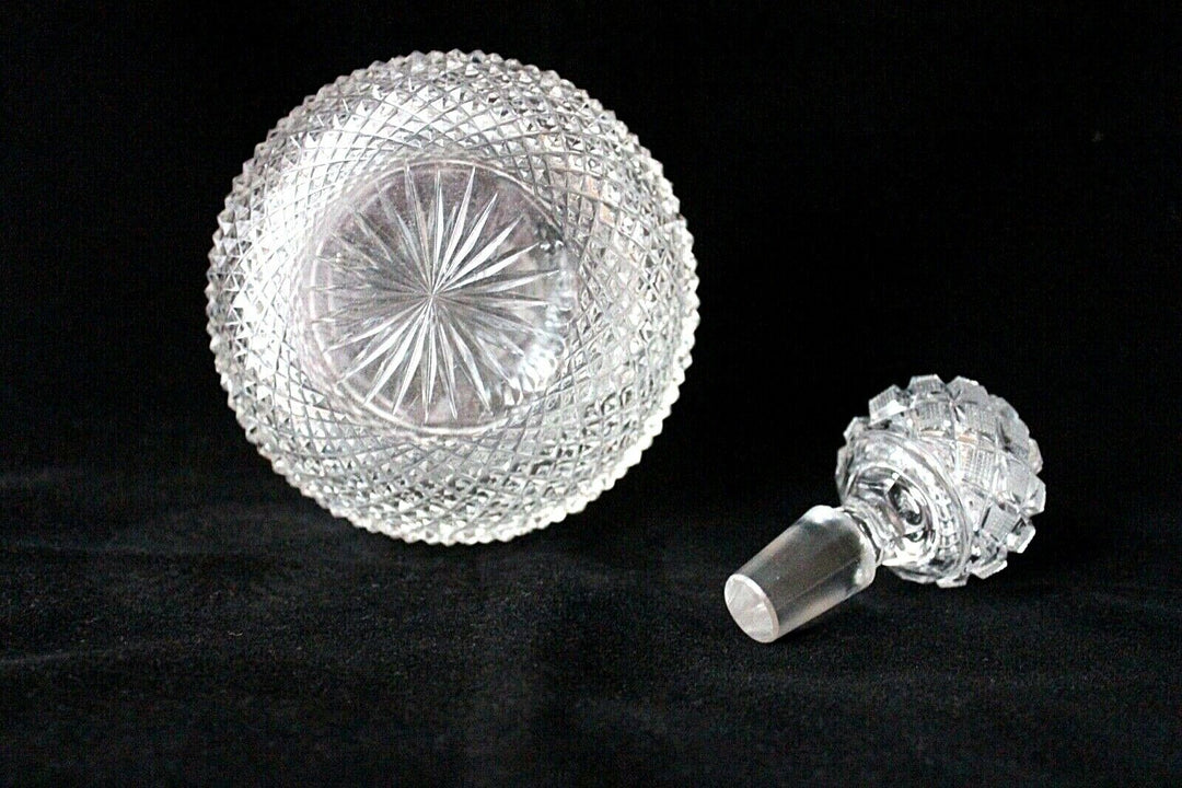 Antique French Baccarat Diamants Biseaux perfume decanters set c 1900