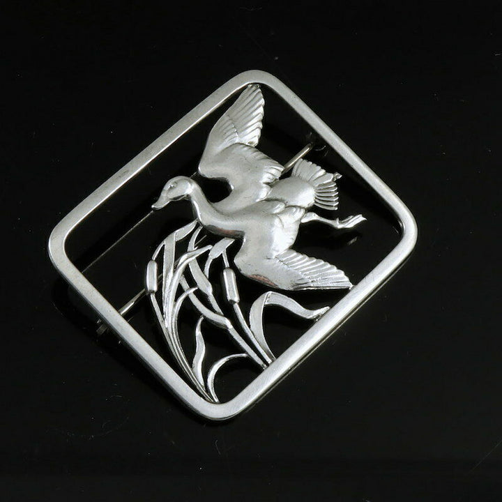 Georg Jensen. Sterling Silver Brooch #300 - Hugo Liisberg.