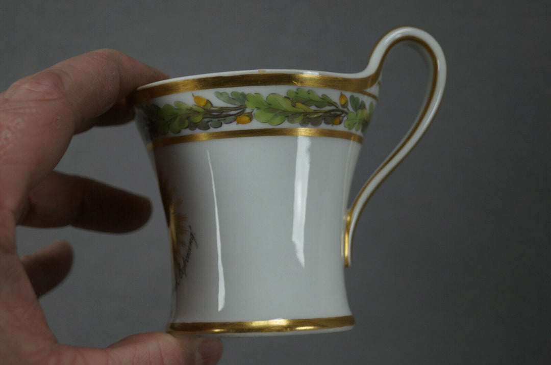 KPM Berlin Wars of Liberation Commemorative Empire Form Cup & Saucer C.1813-1814