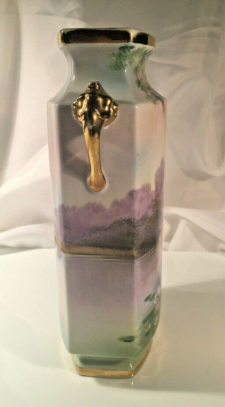 Vintage Noritake Hand Painted Gilded Vase Japan