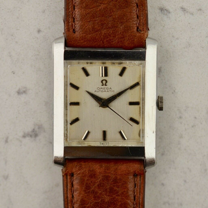 C.1959　ヴィンテージオメガ　自動式　タンク　オートマティック　腕時計　CAL.Ω570　型番3999-4SC　スチール製