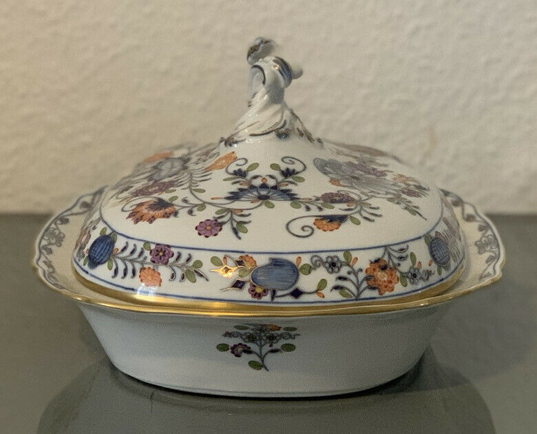 マイセン　テリーヌ　ブルーオニオン　希少品