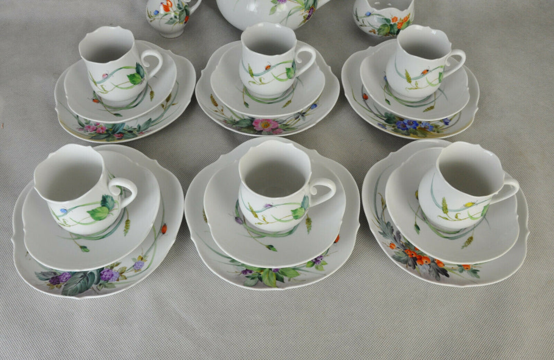 マイセン　ティーサービス　　森の植物　21点セット