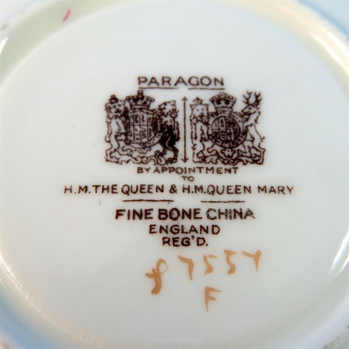 パラゴン　パープル＆イエロープリムローズカップ&ソーサー