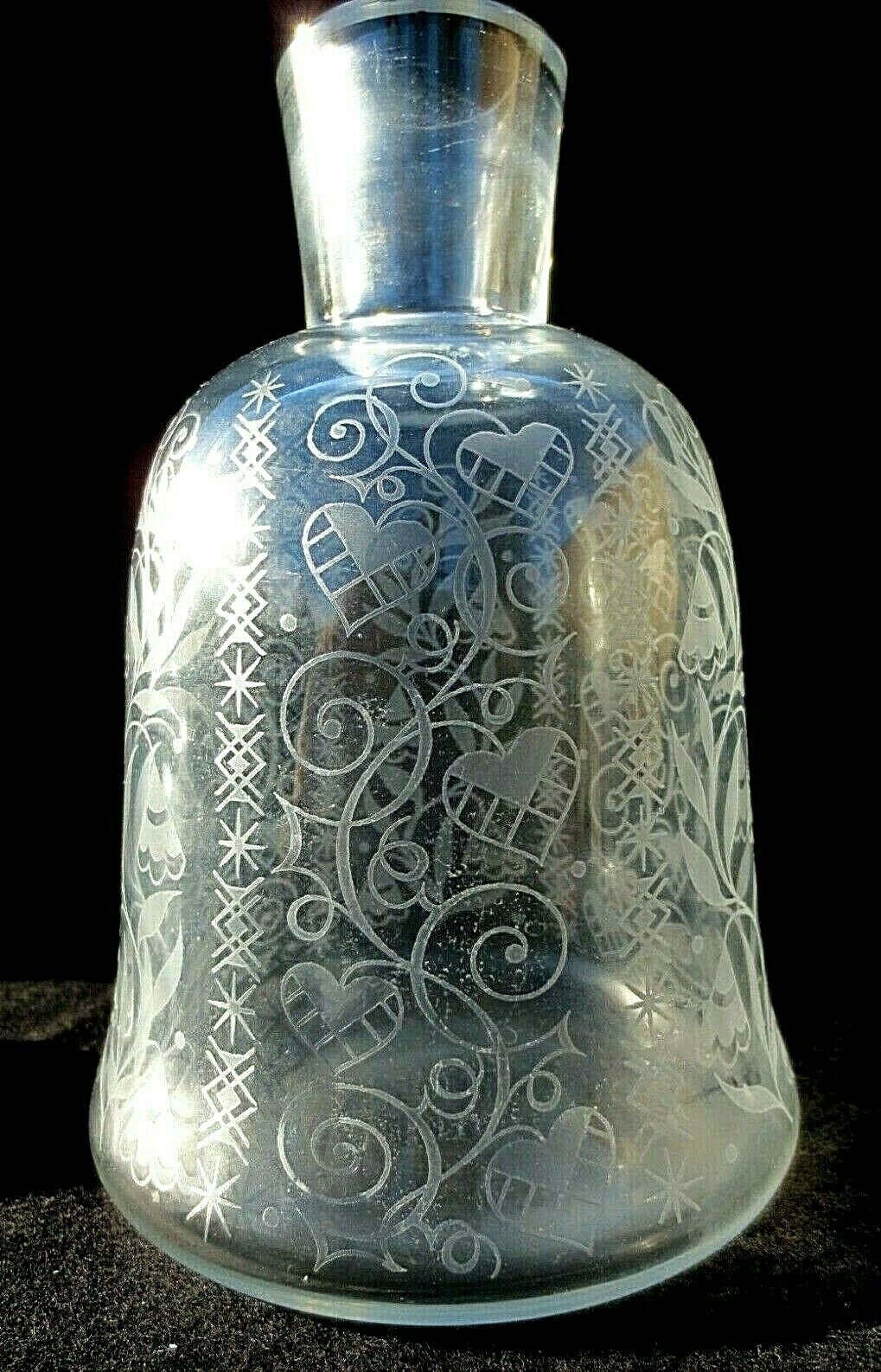 BACCARAT - carafe a whisky " ARGENTINA " CRISTAL - pour Rocher Frères -1943.