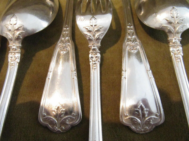 1900 french 950 silver dinner forks 6 spoons Puiforcat Regence 583gr 20,56oz