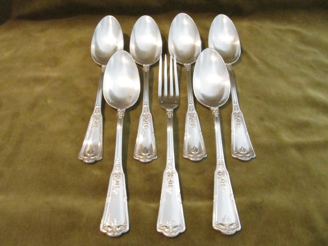 1900 french 950 silver dinner forks 6 spoons Puiforcat Regence 583gr 20,56oz