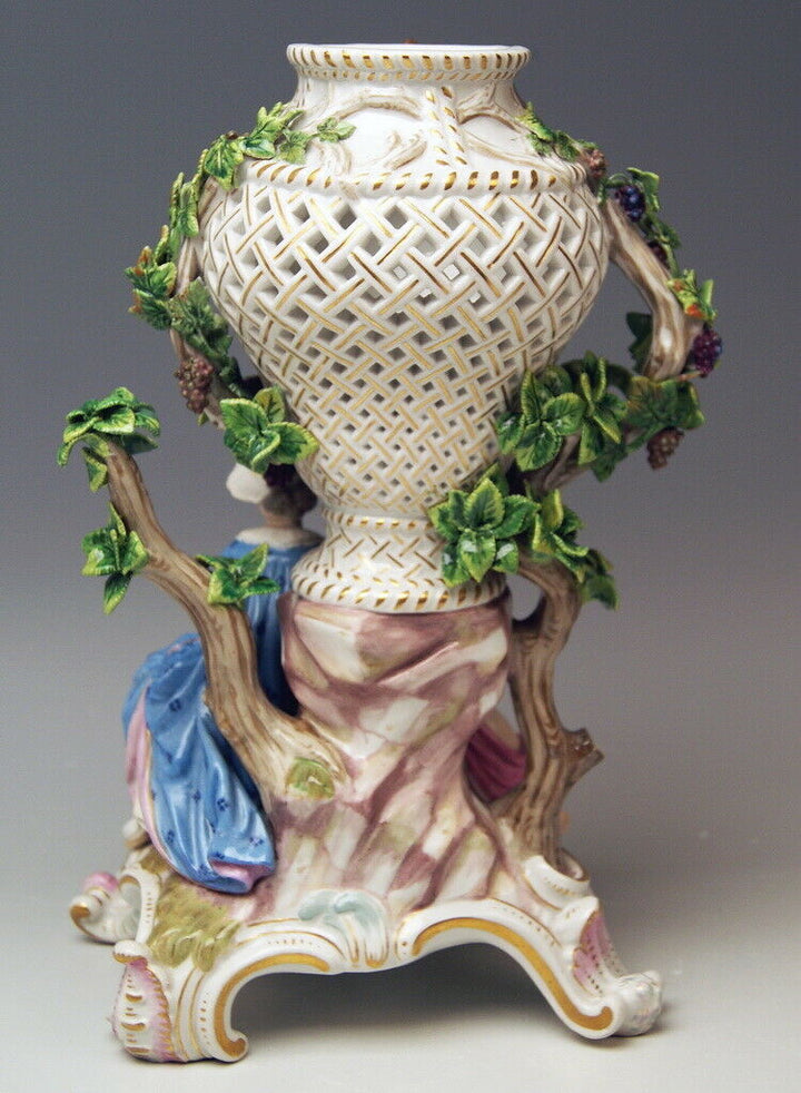 MEISSEN FIGUR マイセン POTPOURRI DUFT VASE MIT AFFEN MONKEY J. F. EBERLEIN UM 1860