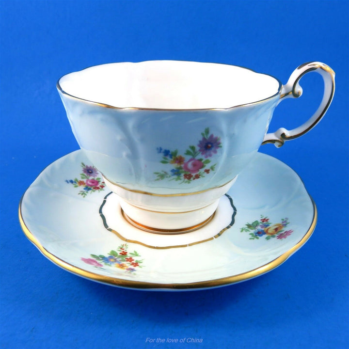 パラゴン　アンユージュアルテクスチャー　ブルー＆フローラルブーケ