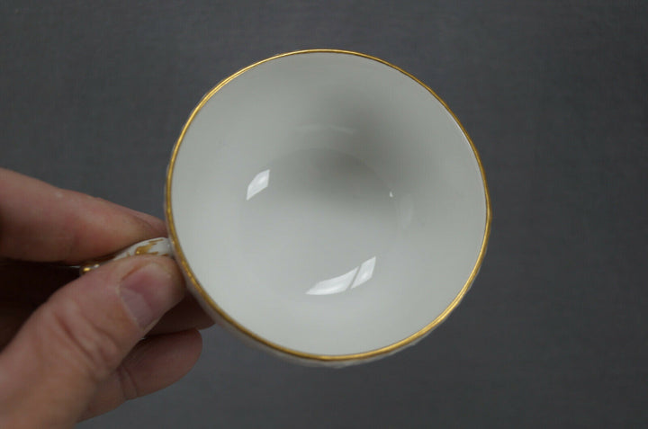 KPM Berlin Hand Painted Dresden Floral Butterfly & Gold Tea Cup & Saucer A