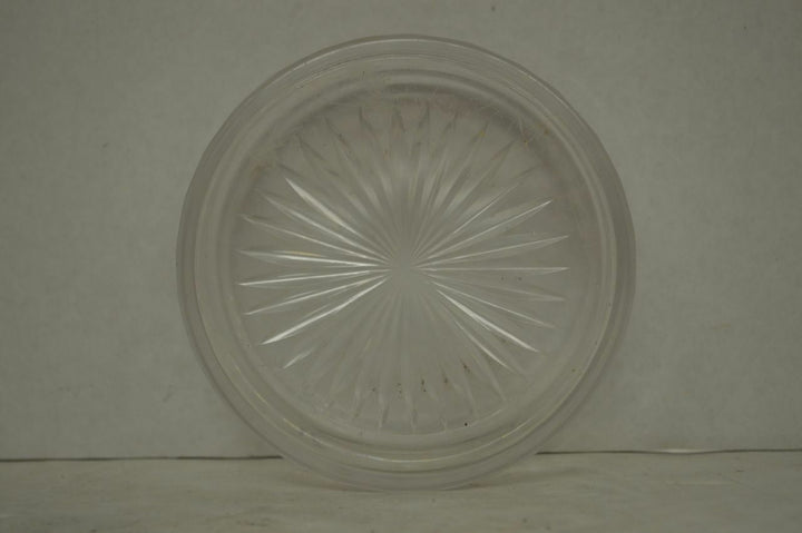 Vintage BACCARAT ART DECO Boîte en verre avec gravé fleurs- afficher le titre d'origine