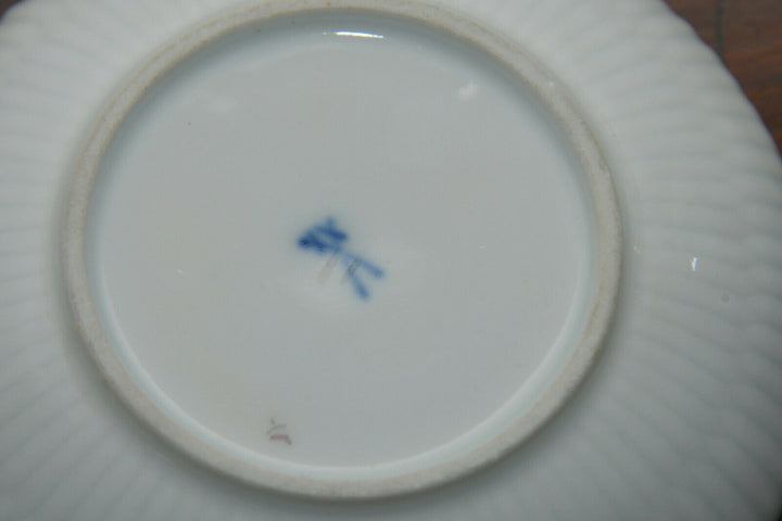 マイセン(Meissen)　モカカップ＆ソーサー　ピンクローズ　勿忘草　クナウフ期