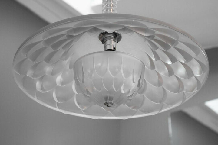 René LALIQUE (1860-1945) - chandelier "Verona", also known as model "Dahlia" 1927