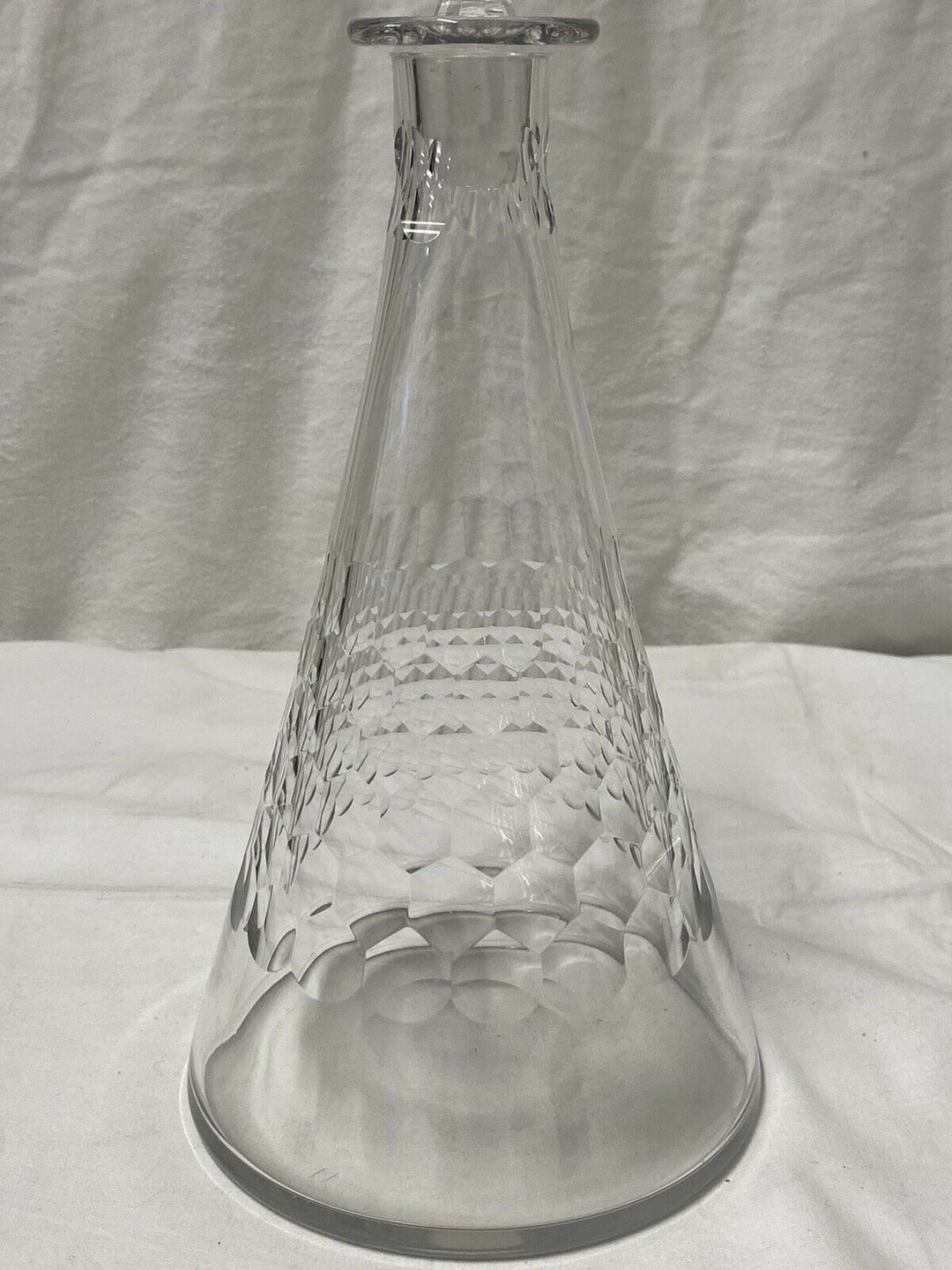 BACCARAT ANCIENNE CARAFE À VIN DÉCOR ÉCAILLÉ MODÈLE CHAUNY ART DÉCO ANNÉE 1930