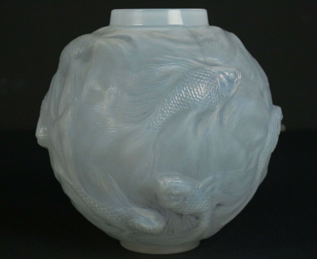 René Lalique: ""Formosa"" Opalescent Glass Vase-