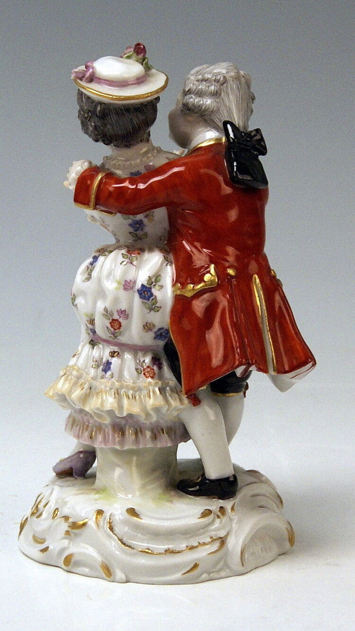MEISSEN FIGUR GRUPPE TANZENDES PAAR GALLANT PAIR AUGUST RINGLER MNR:O141 UM 1890